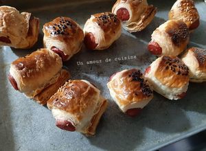 Une photo de Feuilletés apéritifs aux knackis 🌭