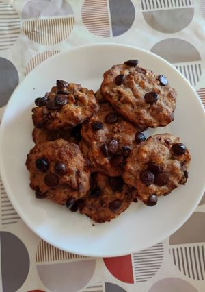 Una foto de Cookies de plátano y avena