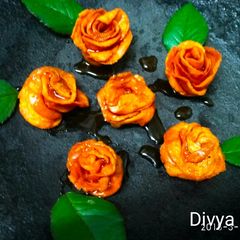 A picture of Orange roses.