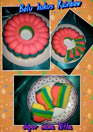 Foto resep Bolu Kukus Rainbow