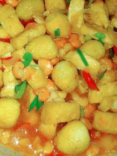 Foto resep Udang tahu telur puyuh saus Padang