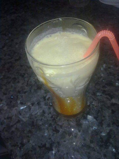 Una foto de Batido de chocolate blanco