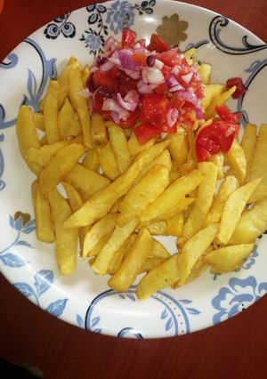 A picture of Turmeric fries.