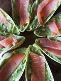 Endive Boats with Avocado, Creamy Cheese, and Smoked Salmon
