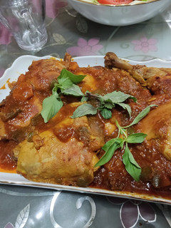 عکسی از دستور خوراک مرغ سبزیجات