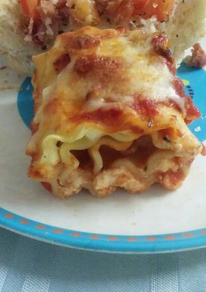 A picture of Lasagna Rolls.