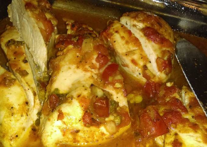Steps to Make Ultimate Spicy, salsa baked chicken
