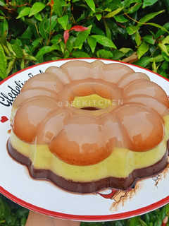 Foto resep Puding 3 Lapis (Regal Avocado Chocolate)