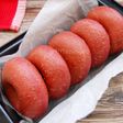 Donat red velvet (tanpa kentang, satu telur, empuk)