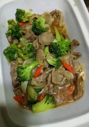 Foto resep Cah daging brokoli baso tiram #belajarmasak