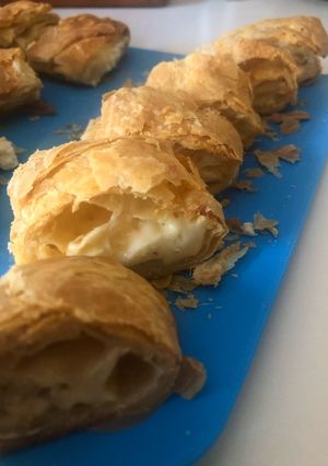 Φωτογραφία της συνταγής Μπουγάτσα με σπιτικό φύλλο αέρος και τυρί