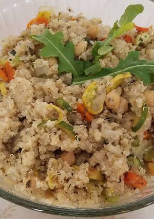 A picture of Roasted Vegetable Quinoa.