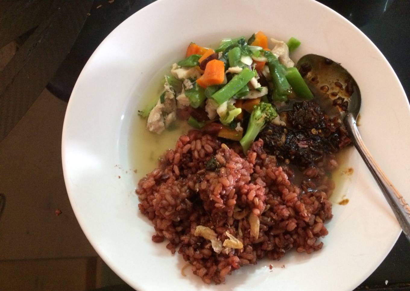 Sop kacang merah dada ayam rendah kalori