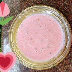 Rose phirni / Rose kheer / Rose payasam A picture of Rose phirni / Rose kheer / Rose payasam.