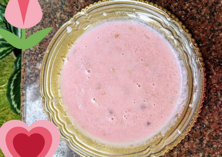 Recipe of Quick Rose phirni / Rose kheer / Rose payasam