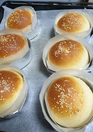 صورة لوصفة خبز البرغر