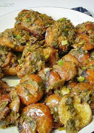 Foto resep Ayam & jengkol cabe hijau