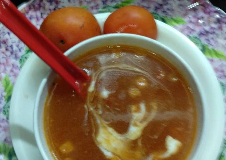 How to Prepare Recipe of Tomato with cream soup