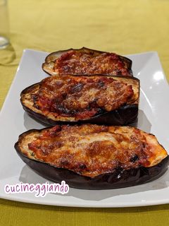 Foto di Barchette di melanzane in friggitrice ad aria