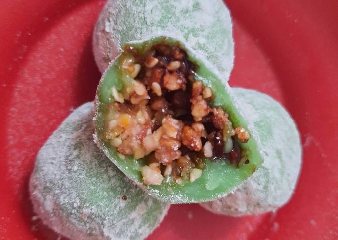 Resep Mochi Kenyal Isi Kacang Coklat Oleh Paxys Kitchen Cookpad