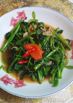 Foto resep Tumis kangkung balacan