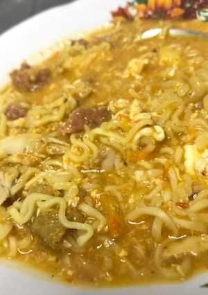 Foto resep Seblak mie instan pedas