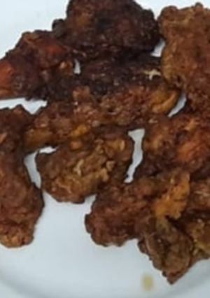 A picture of Chicken fried.