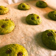 A picture of Mochi matcha cookies.