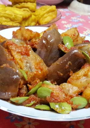 Foto resep Terong balado pete Sederhana