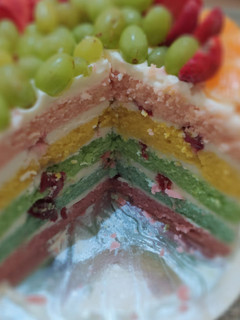 Foto resep Steam Rainbow Cake Ny. Liem
