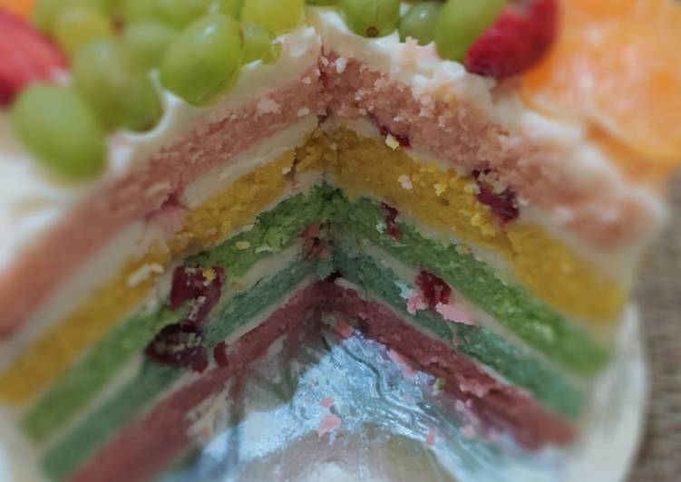 Steam Rainbow Cake Ny. Liem