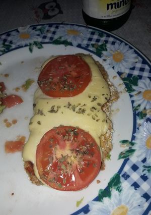 Una foto de Milanesas de garbanzos y calabaza