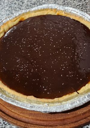 Una foto de Tarta de chocolate salado