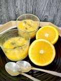 Gelatina de naranja con hierbabuena