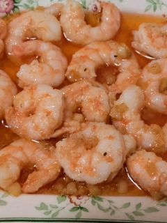 Una foto de Langostinos al ajillo