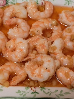 Una foto de Langostinos al ajillo