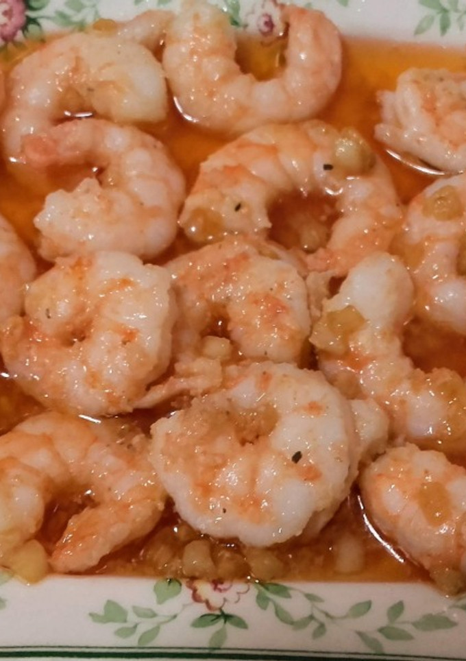 Una foto de Langostinos al ajillo