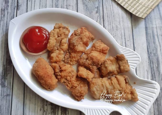 Kulit Tengiri Goreng Tepung