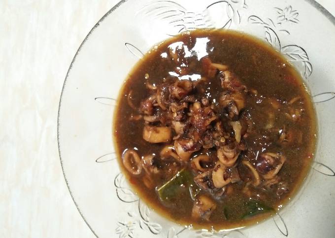 Resep Cumi cumi kecap pedas, Enak Banget