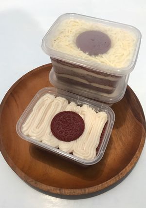 Foto resep Dessert Cheesecake Oreo Redvelvet No Oven No Kukus No Mixer