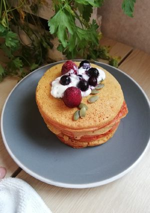 Una foto de Hotcakes (receta básica con un poquito de jengibre y cúrcuma)