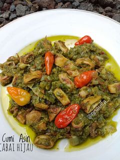 Foto resep Cumi Asin Cabai Hijau