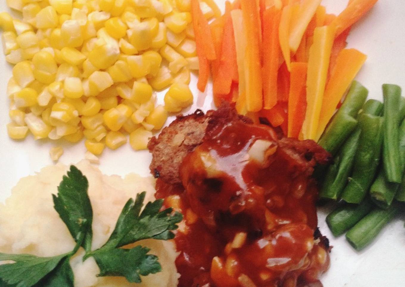 Beef steak with mashed potato #KitaBerbagi