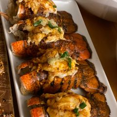 A picture of Lobster tails.