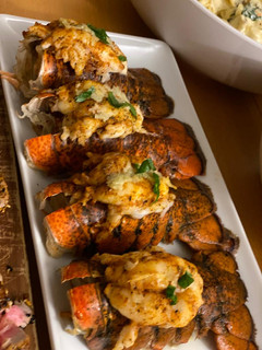 A picture of Lobster tails.
