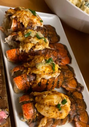 A picture of Lobster tails.