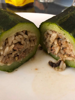 Una foto de Zapallitos rellenos hervidos