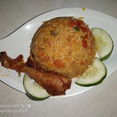 A picture of Palm oil rice.