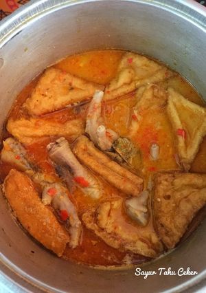 Foto resep Sayur Tahu Ceker