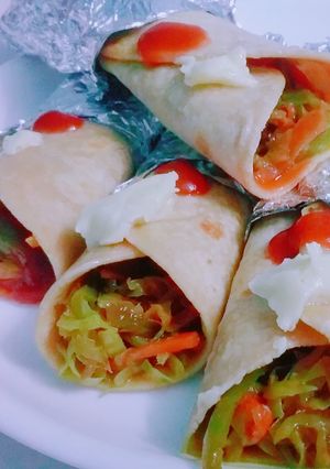 A picture of Mix Veg Wrap.